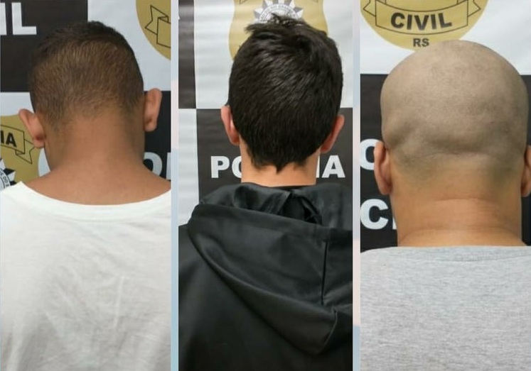 Polícia Civil de Taquara prende trio acusado de roubos e desarticula quadrilha na região