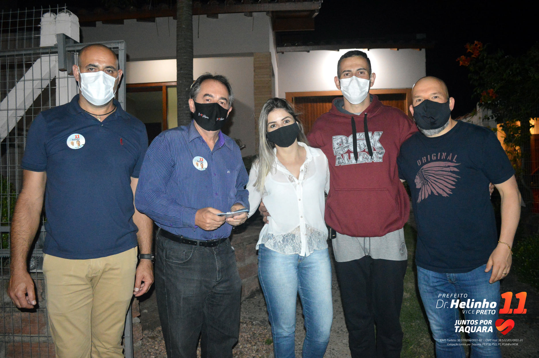 Dr. Helinho e Preto agradecem à comunidade pela boa receptividade durante caminhadas