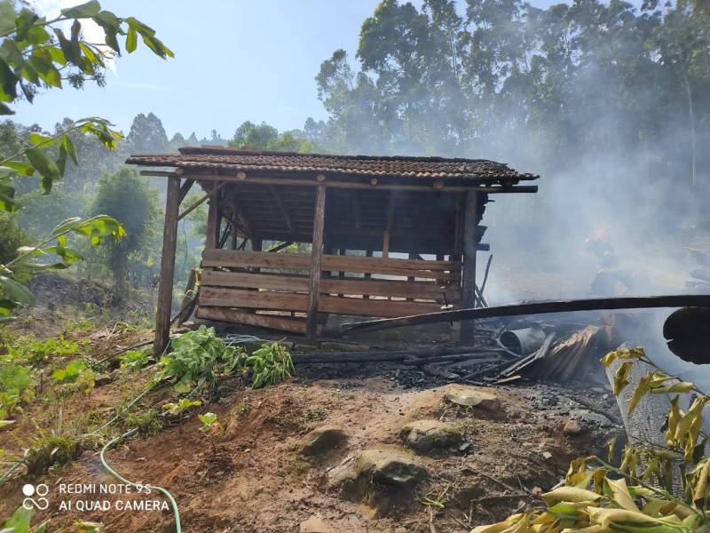 Proprietário põe fogo em plantação e causa incêndio em Rolante