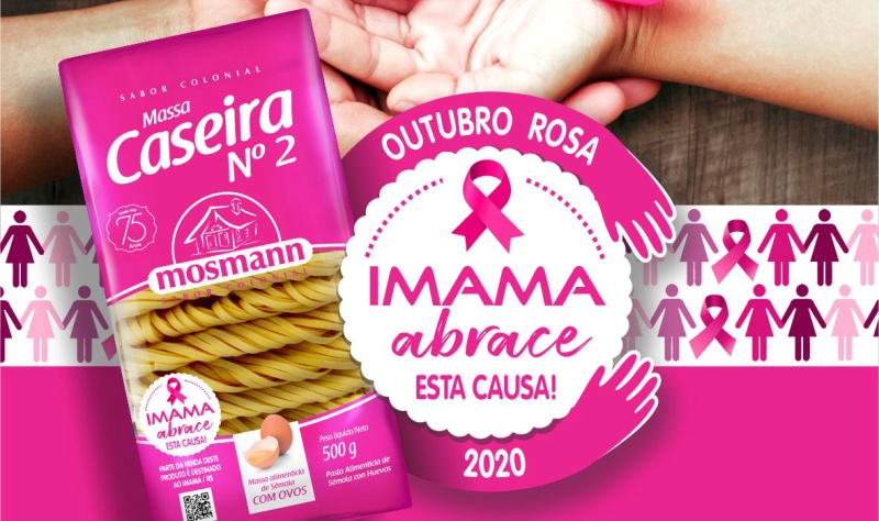 Mosmann Alimentos "veste" embalagem de rosa em campanha de prevenção ao câncer de mama