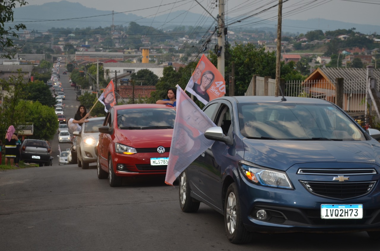 Professora Sirlei e Nelson Martins farão carreatas e caminhadas no final de semana