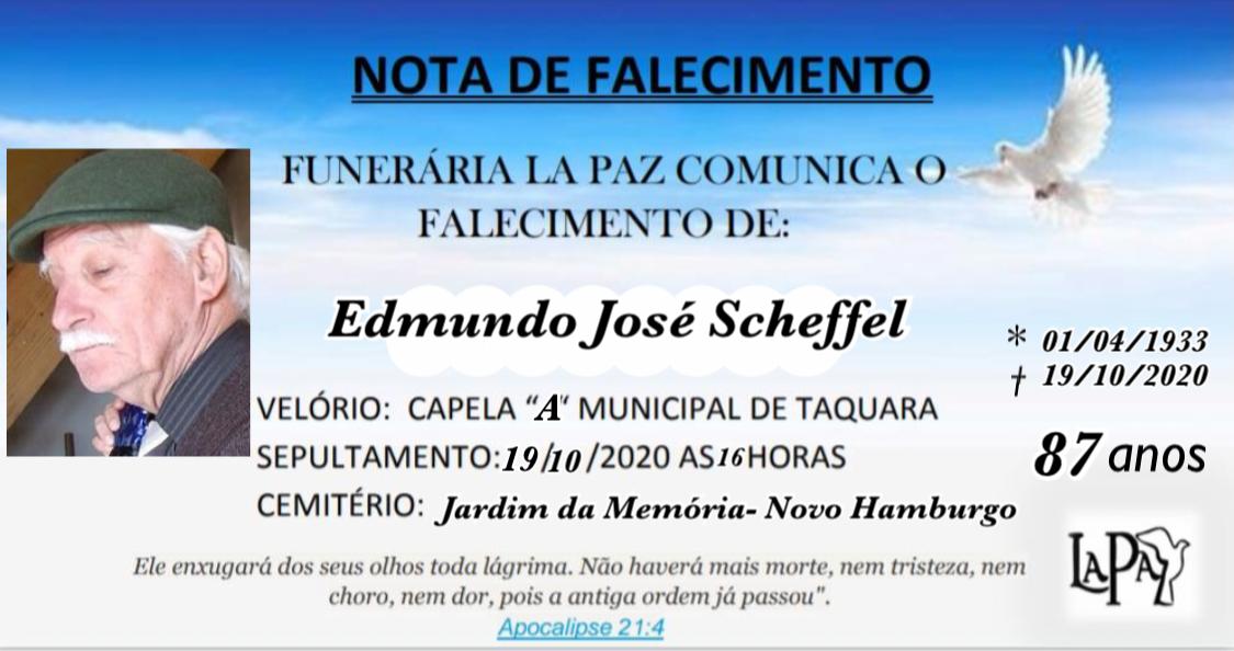 Falecimento de Edmundo José Scheffel