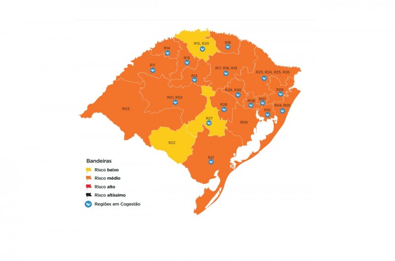 Vale do Paranhana segue na bandeira laranja do distanciamento controlado