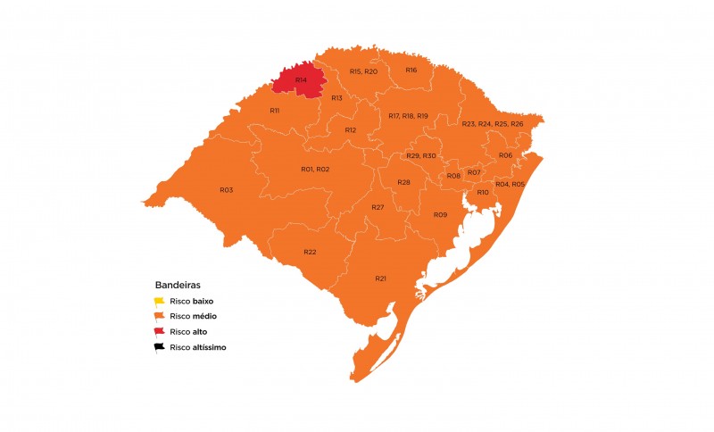 Vale do Paranhana permanece em bandeira laranja no distanciamento controlado