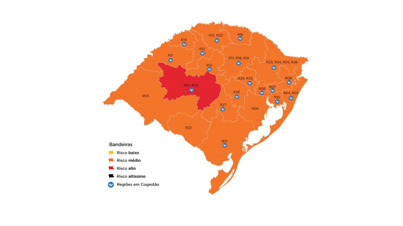 Vale do Paranhana segue em bandeira laranja no distanciamento controlado