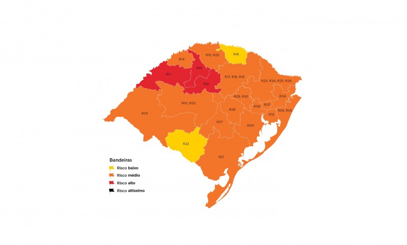 Distanciamento controlado: região continua em bandeira laranja