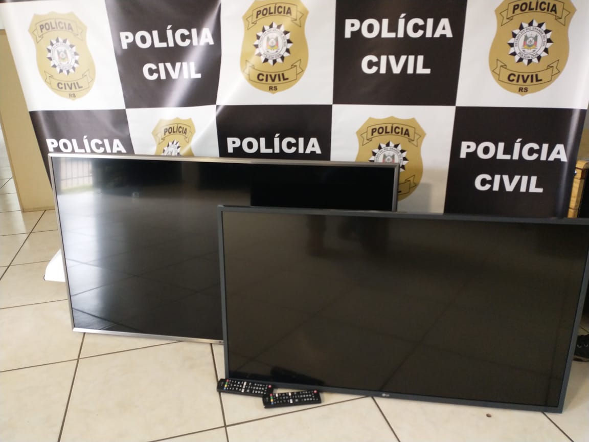 Polícia Civil recupera em Novo Hamburgo duas televisões furtadas em Taquara