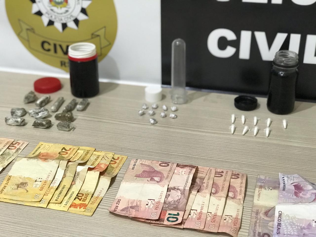 Polícia Civil prende indivíduo por tráfico de drogas em Parobé