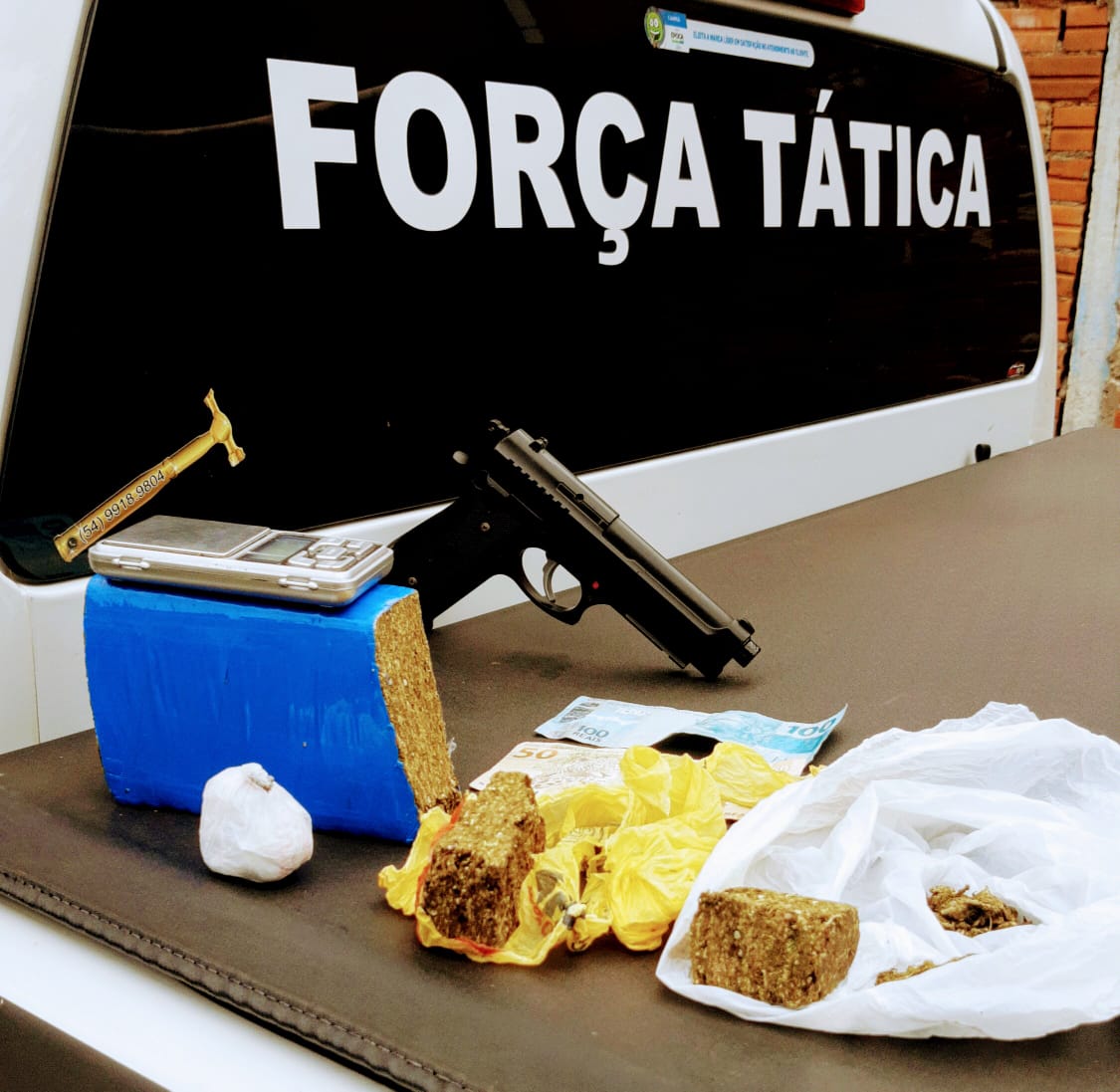 Brigada Militar apreende adolescente com mais de meio quilo de maconha em Três Coroas