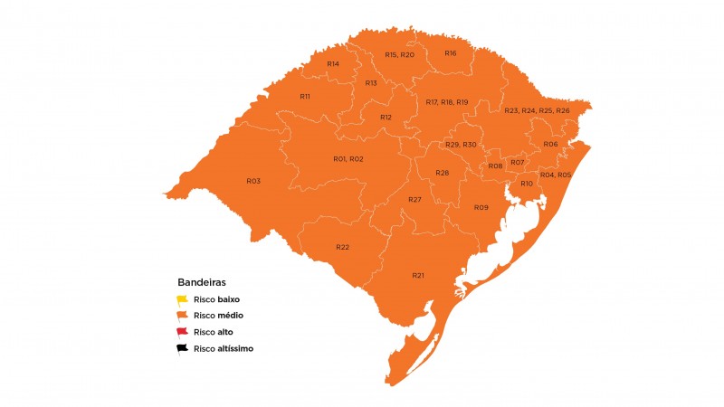 Governo confirma classificação de bandeira laranja no Paranhana