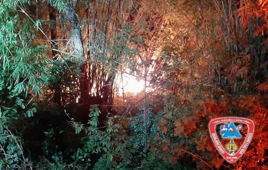 Após atendimento de incêndio em taquareira, bombeiros de Igrejinha divulgam apelo à comunidade