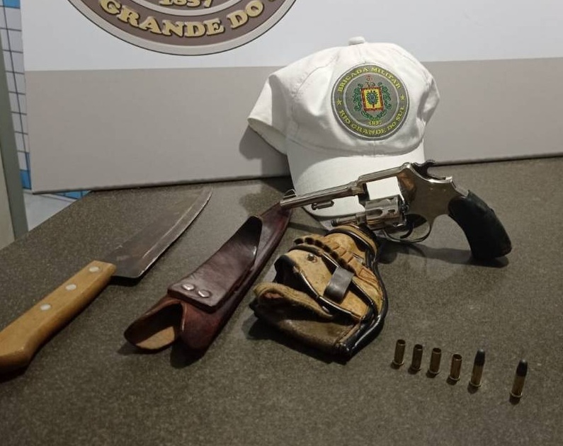 Indivíduo é preso após realizar disparos de arma de fogo em Riozinho