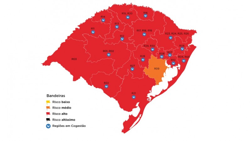 Estado confirma bandeira vermelha no Vale do Paranhana