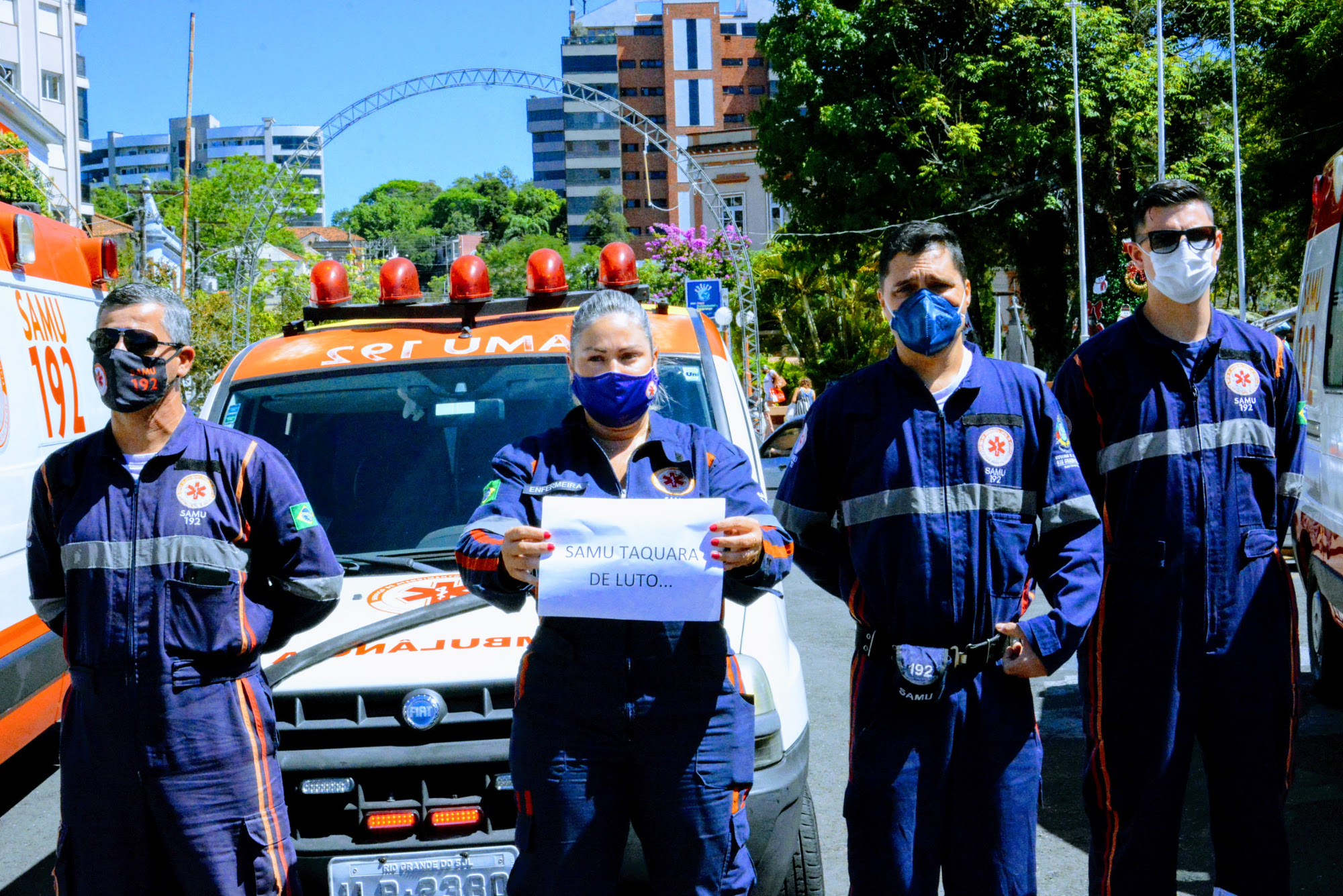 SAMU de Taquara faz homenagem ao médico que faleceu por complicações da COVID-19