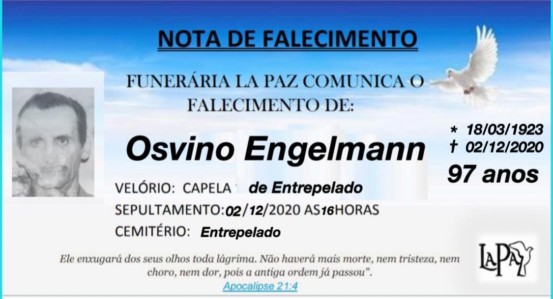 Falecimento de Osvino Engelmann