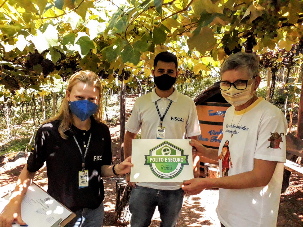 Vinícolas e empreendimentos turísticos recebem selo de segurança sanitária em Rolante