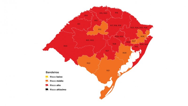 Último mapa do distanciamento controlado em 2020 confirma bandeira laranja na região