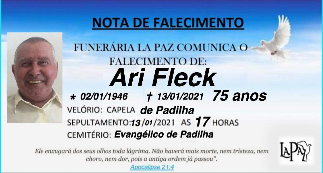 Falecimento de Ari Fleck