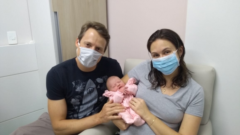 Gabriela é o primeiro bebê de 2021 no Hospital de Igrejinha