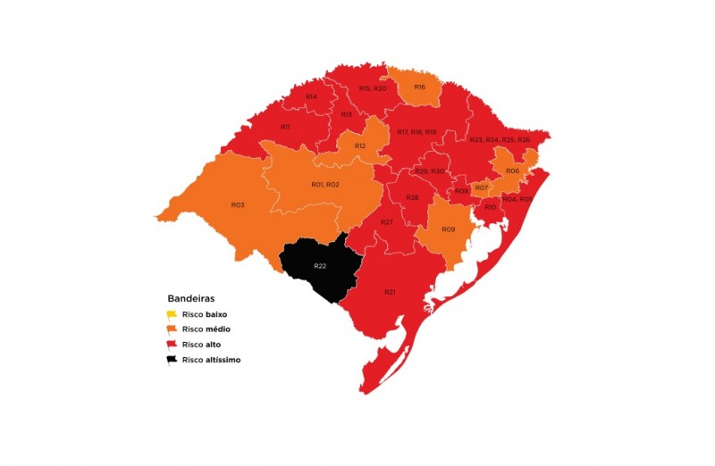 Vale do Paranhana inicia 2021 com bandeira laranja no distanciamento controlado