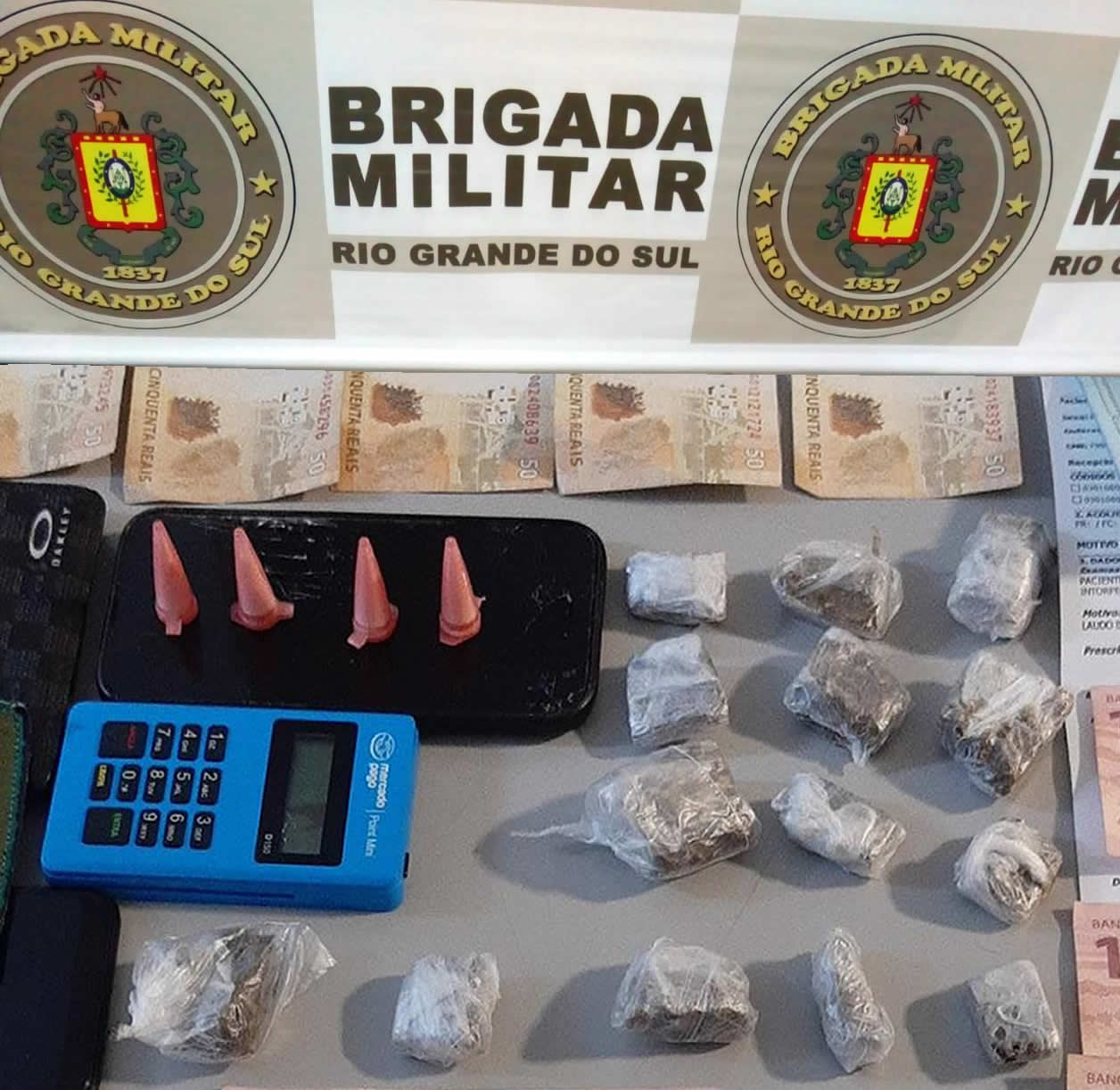Durante realização de tele-entrega de drogas homem é preso em flagrante em Igrejinha