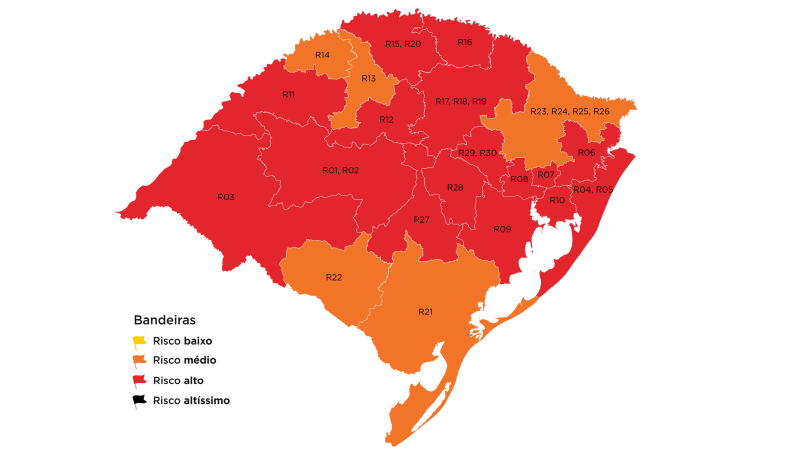 Governo do Estado confirma mais uma semana de bandeira vermelha na região