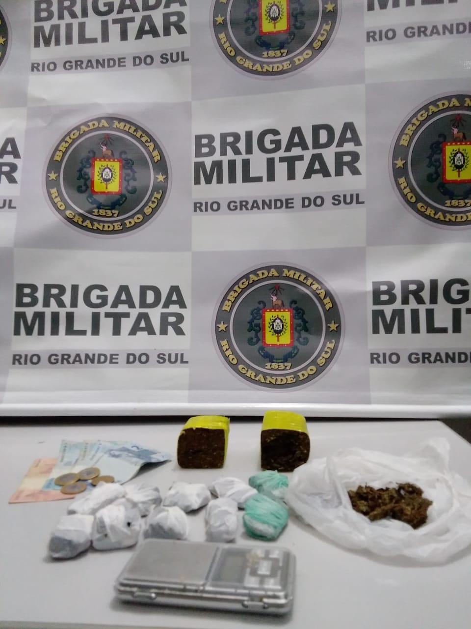 Brigada Militar apreende menor por tráfico de drogas em Três Coroas