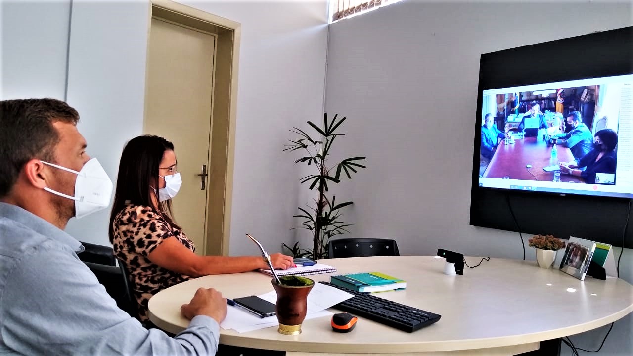 Em videoconferência com o governador, Picucha defende a cogestão