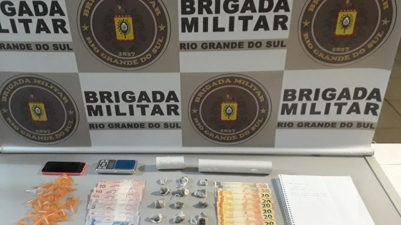 Adolescente é apreendido em Taquara por tráfico de entorpecentes