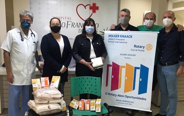 Rotary Club Parobé realiza doação de anestésicos e luvas para o Hospital São Francisco de Assis