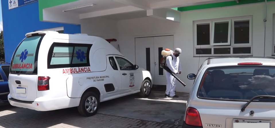 Prefeitura de Parobé realiza desinfecção da UBS Integração