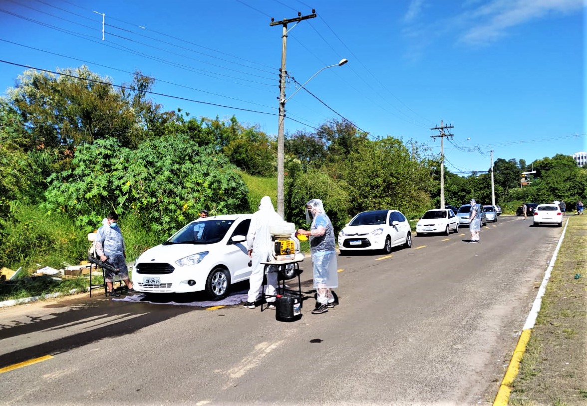 Parobé realizou barreira sanitária