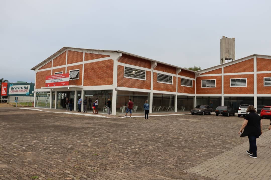 Novo Centro Covid de Taquara bate recorde de atendimentos do município em seu primeiro dia de atividades