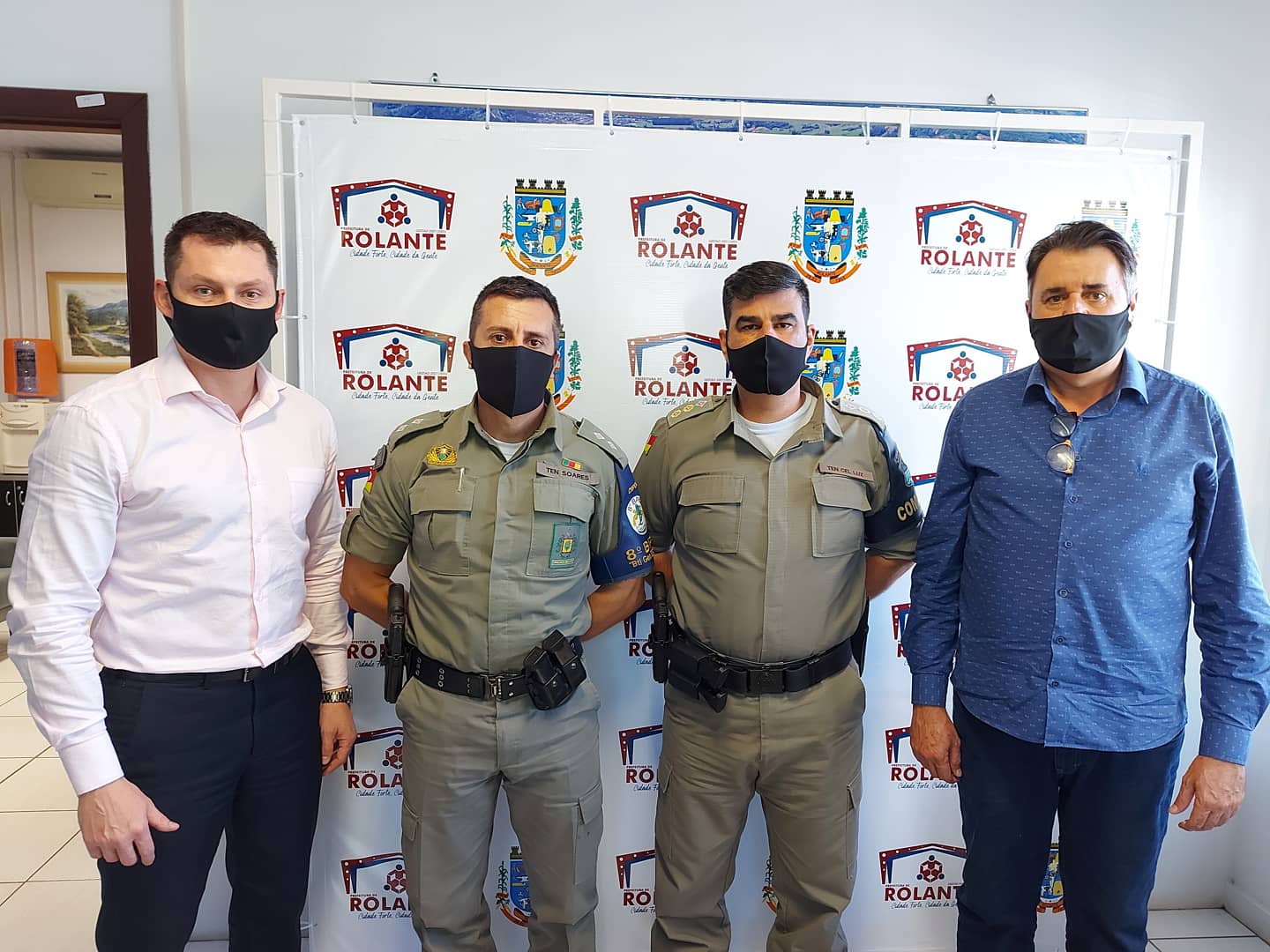 Prefeito de Rolante recebe novo comandante do CRPO Litoral e encaminha demandas do município