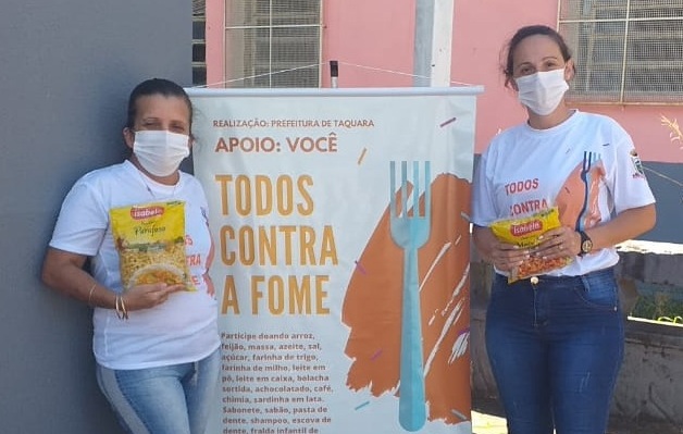 Campanha Todos Contra a Fome receberá doações nos drive-thrus de vacinação nesta quinta-feira (8) e sábado (10)