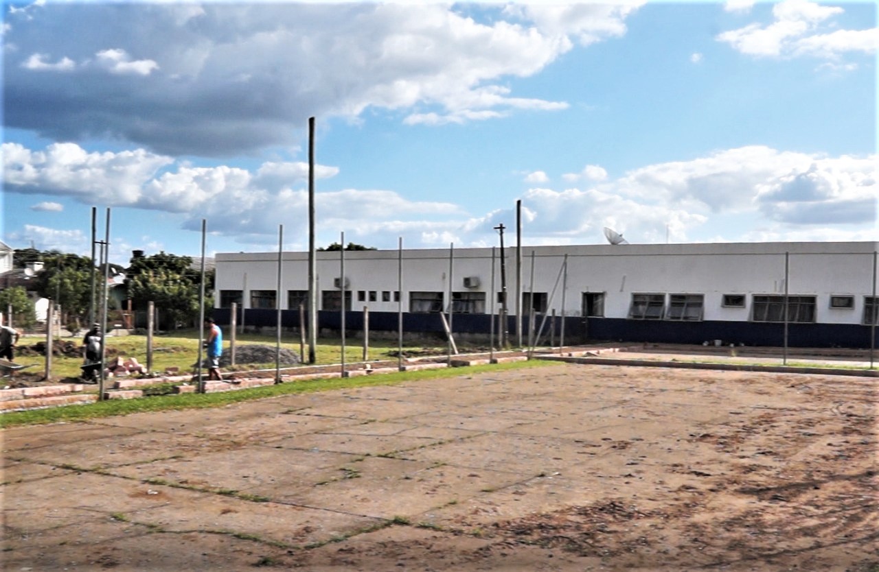 Quadras esportivas são revitalizadas em Parobé