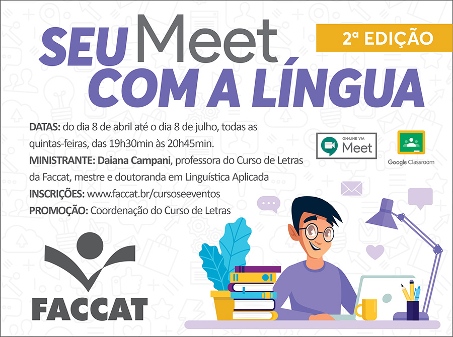Iniciativa da Faccat incentiva momentos de aprendizagem sobre a Língua Portuguesa