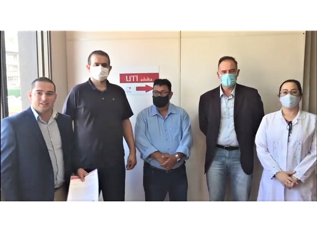 Diretoria do hospital de Parobé recebe a visita de representante do deputado federal Giovani Cherini