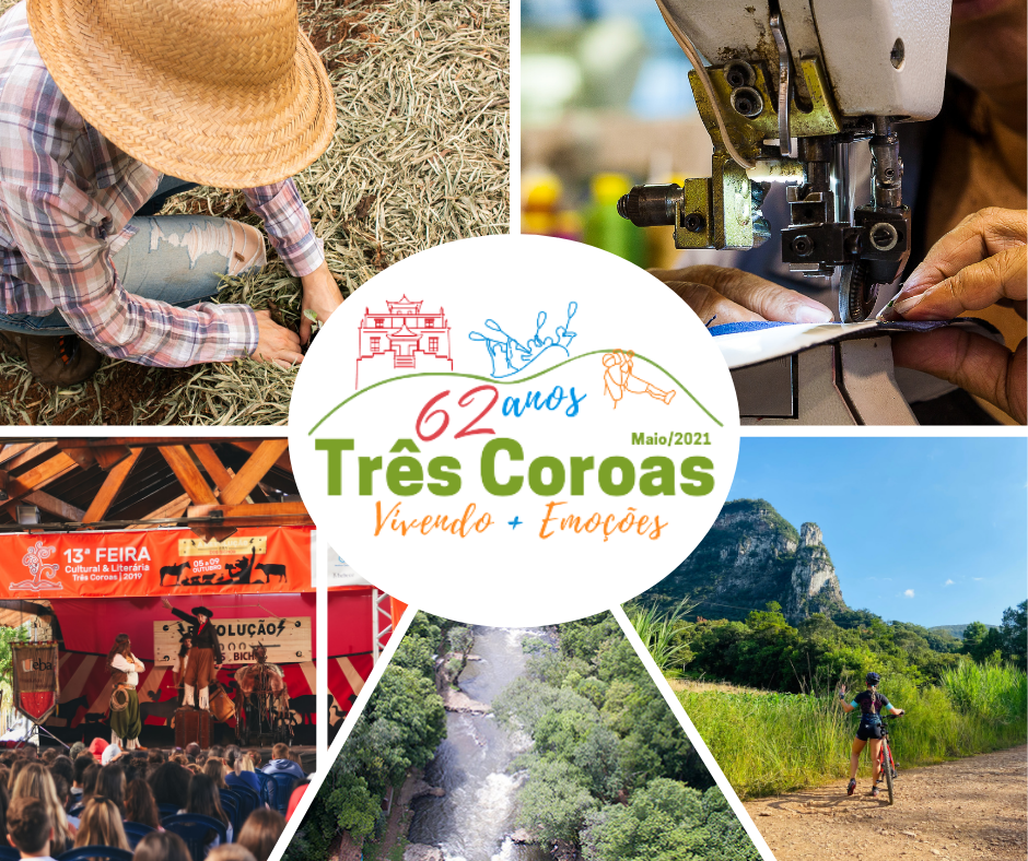 62 anos de emancipação de Três Coroas será comemorado com programação on-line