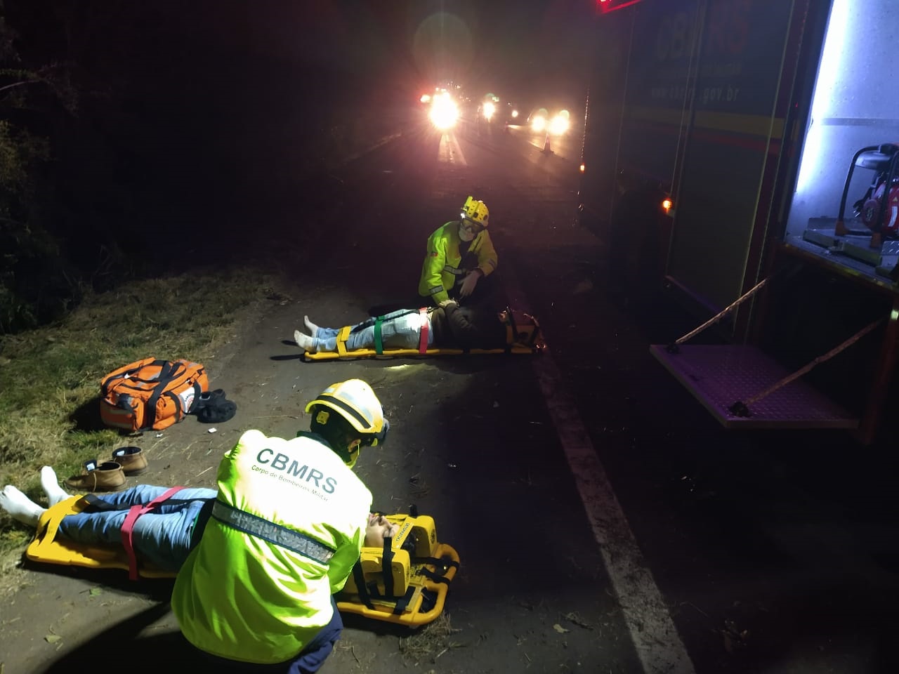 Três pessoas ficam feridas em acidente na ERS-239 em Taquara