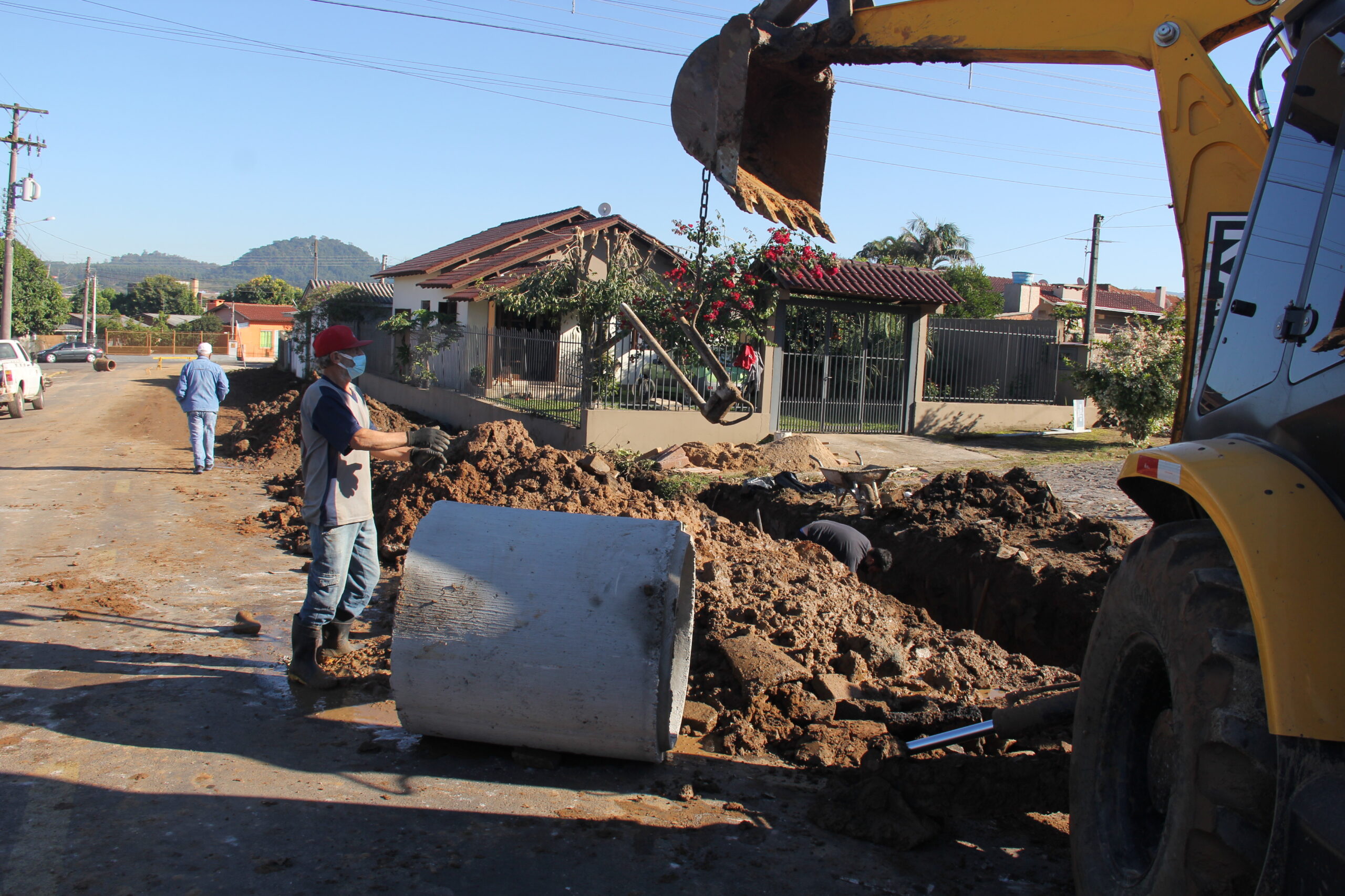 Nova rede pluvial é instalada em bairro de Parobé