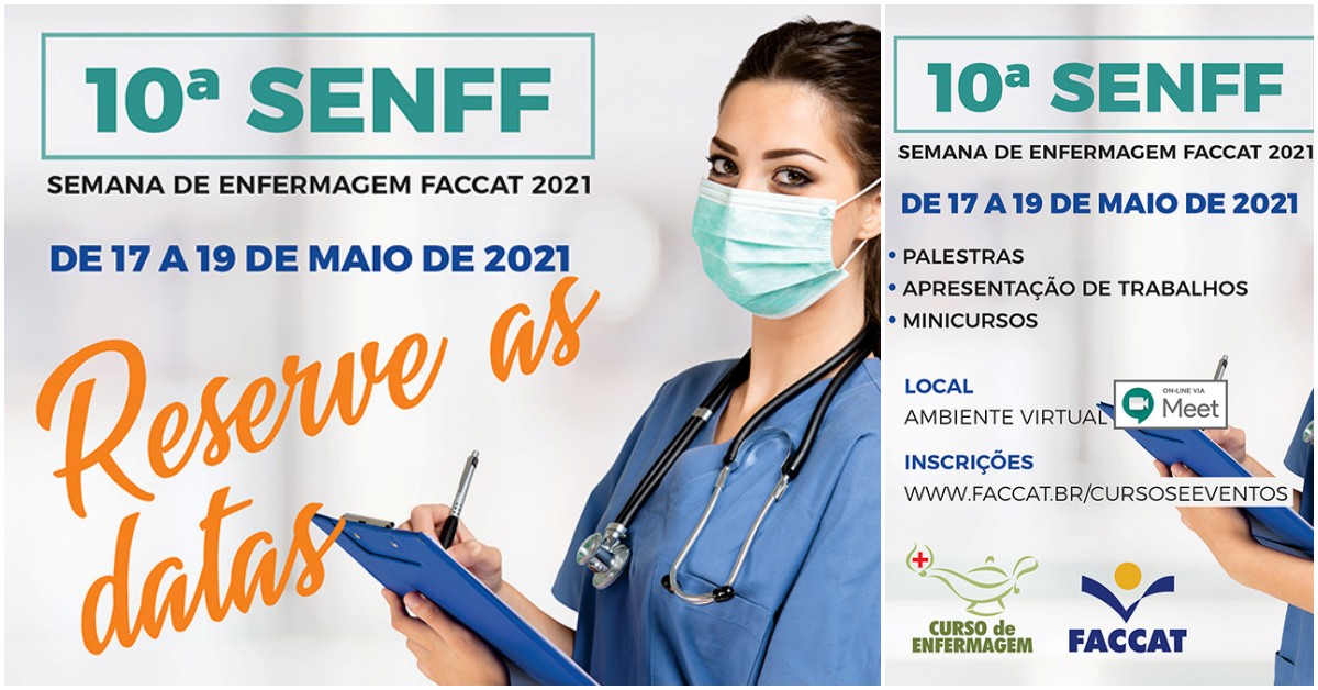 Semana da Enfermagem da Faccat discute o trabalho em meio à pandemia