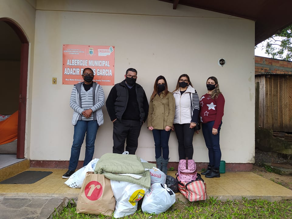 Polícia Civil entra na campanha ‘Ninguém na Rua’ e realiza doações ao albergue municipal de Taquara