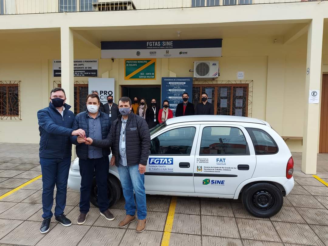 Veículo é entregue para a agência FGTAS/Sine de Rolante