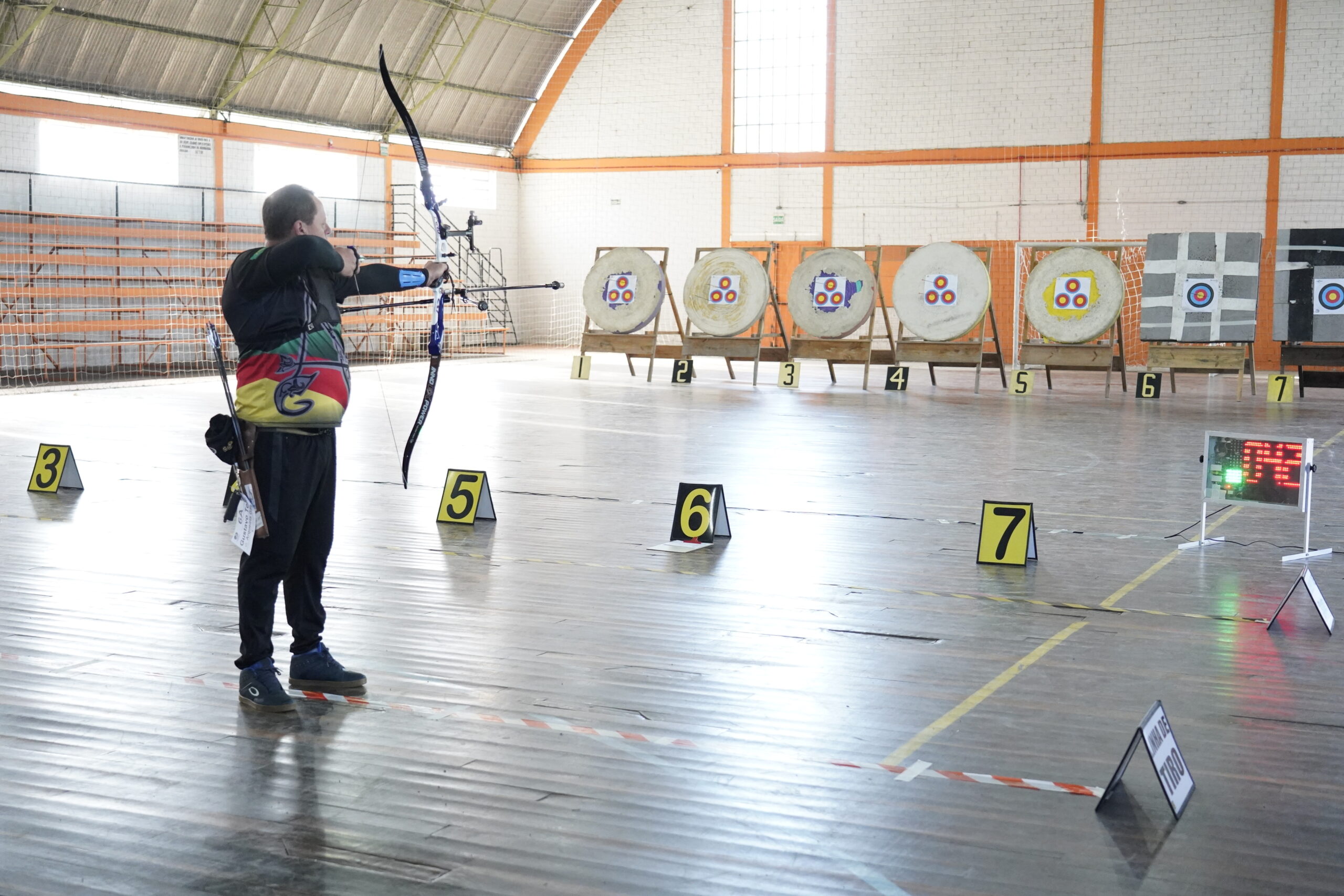 Taquara está sediando pela primeira vez o Campeonato Gaúcho Indoor de Tiro com Arco