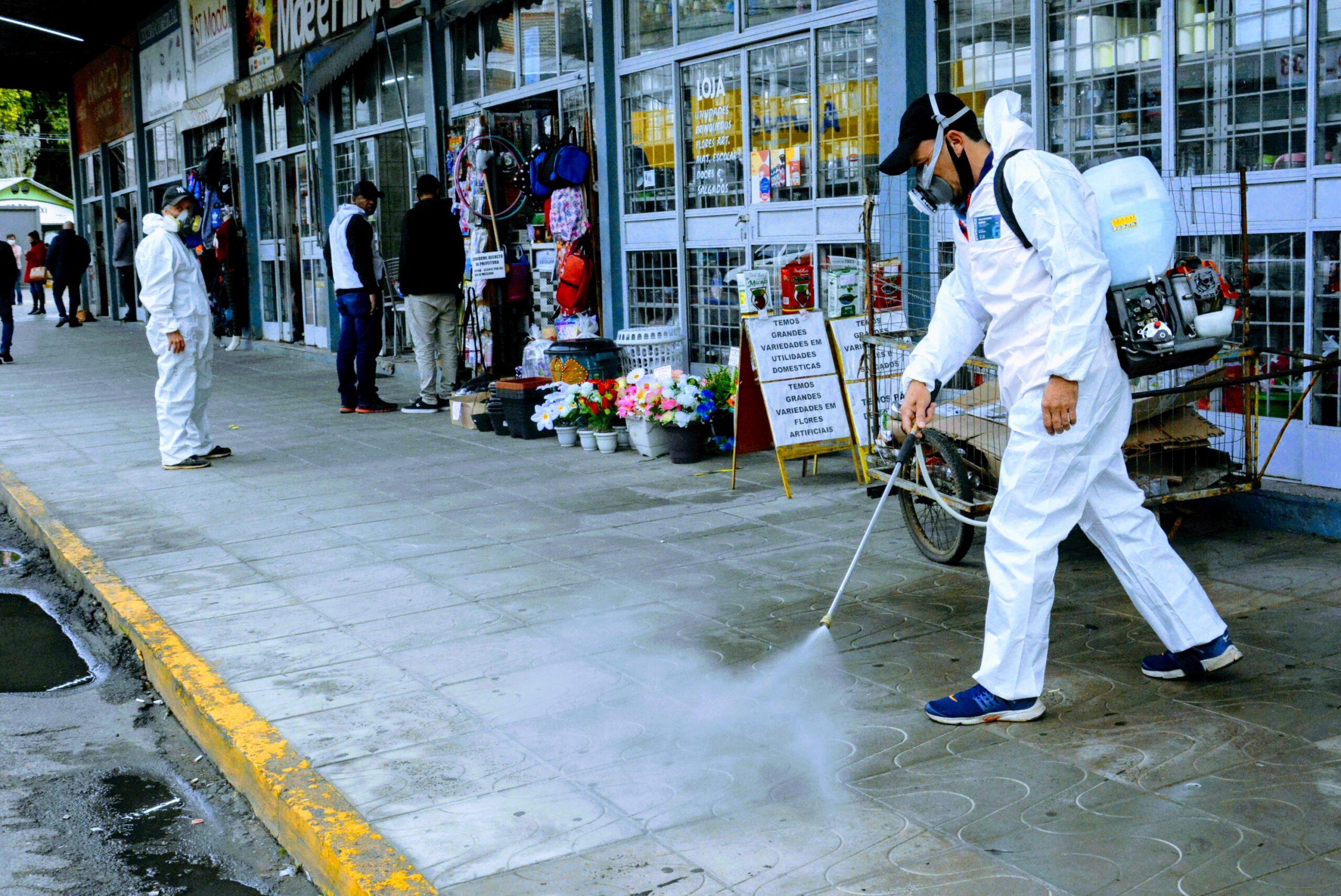 Prefeitura de Taquara promove novas desinfecções por locais de grande circulação de pessoas