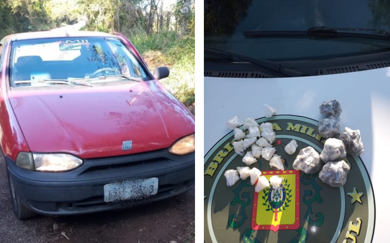 Indivíduo atravessa rio a nado e foge da Brigada Militar durante abordagem em Parobé