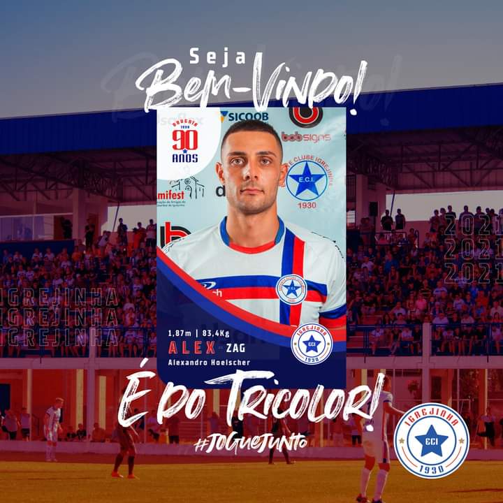 Igrejinha anuncia zagueiro Alex Hoelscher para temporada 2021