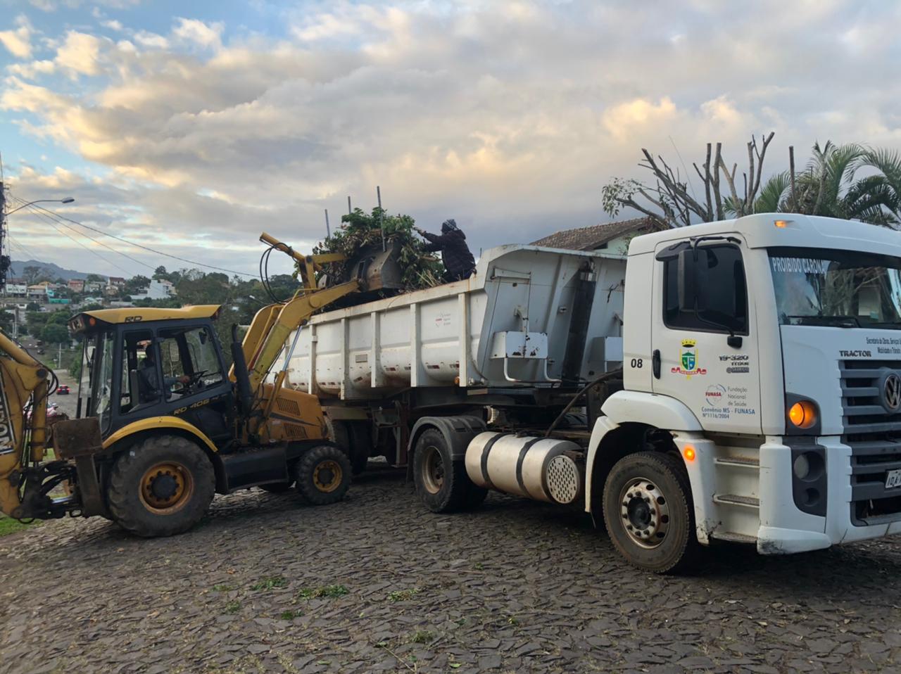 Taquara: recolhimento de podas continua no bairro Santa Terezinha durante esta semana