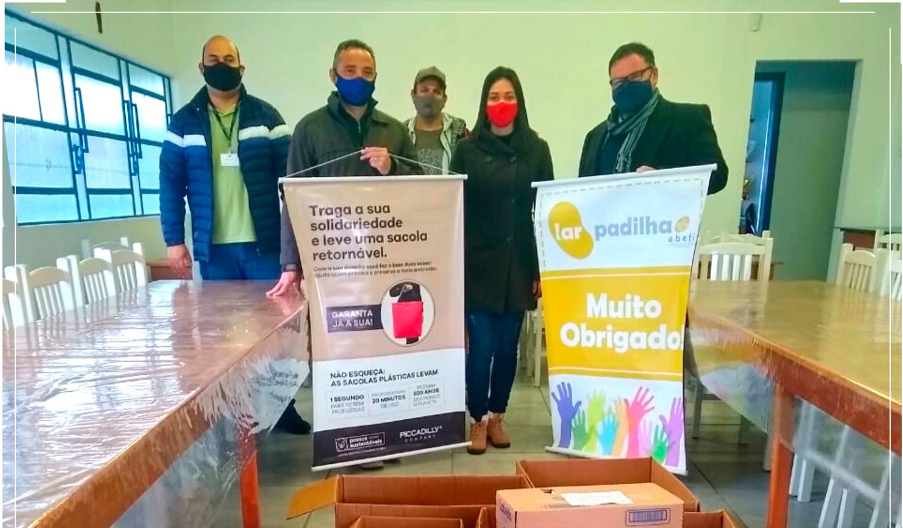 Picadilly destina mais de meia tonelada de alimentos ao Lar Padilha